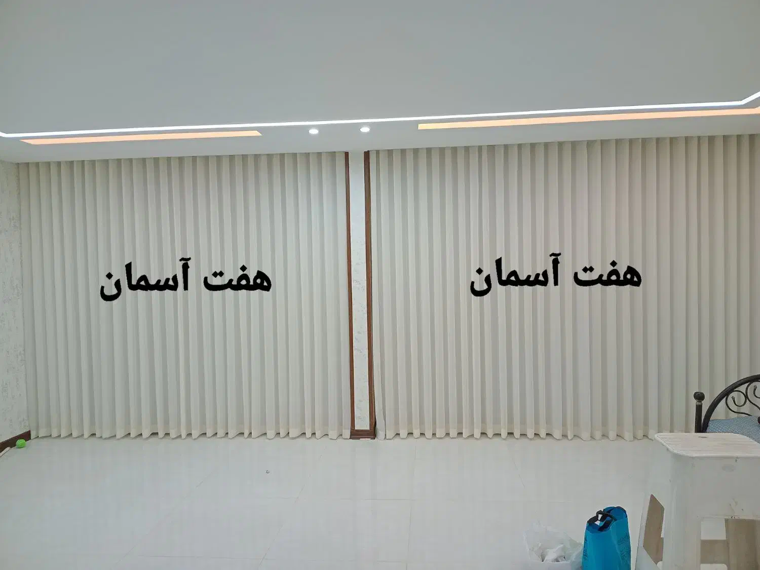 پرده حریر شاین بادوخت مینیمال و ق ی م ت مناسب|پرده، رانر، رومیزی|اصفهان, مولوی|دیوار