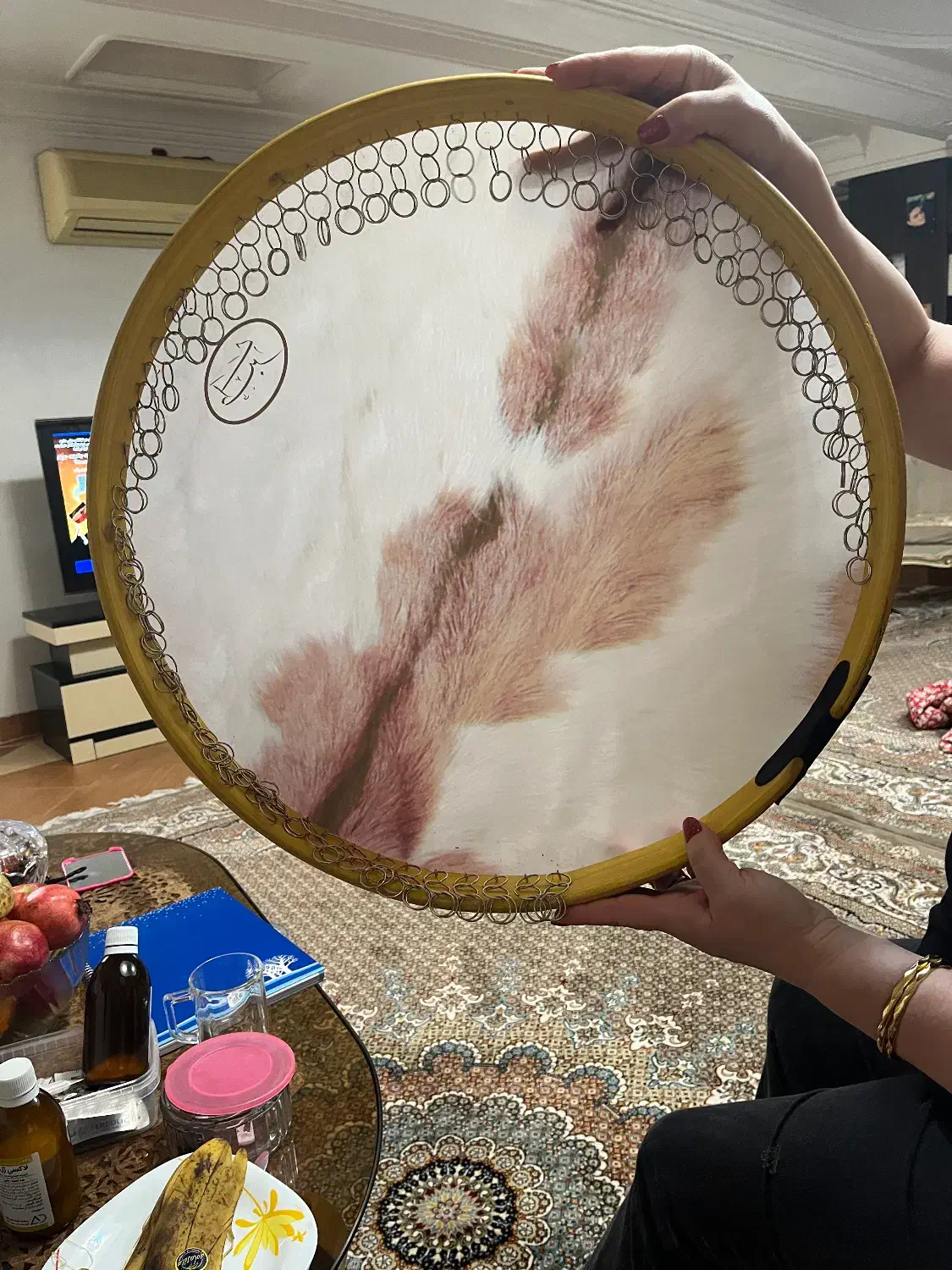 دف ۶۰ سانتی|سازهای سنتی|قائم‌شهر, |دیوار