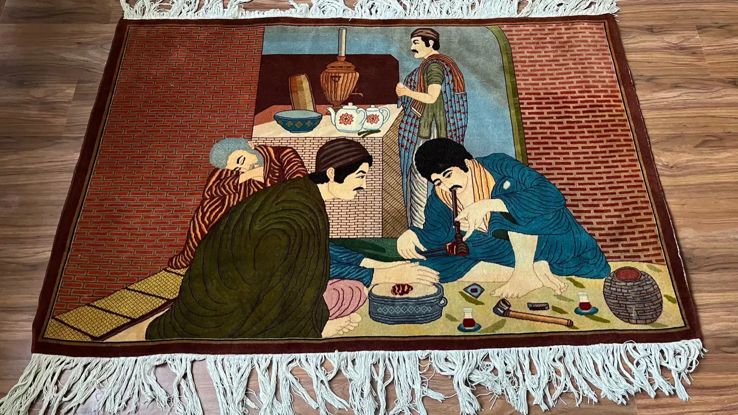 تابلو فرش قدیمی و خاص تبریز|فرش|تهران, تهران‌نو|دیوار