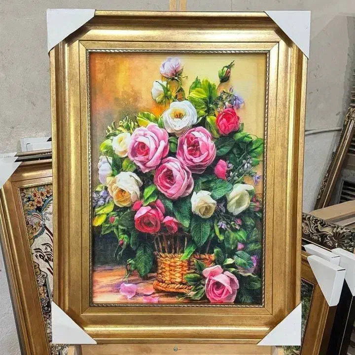 تابلوفرش قبیله کاشان ، هدیه روز پدر|تابلو فرش|خلخال, |دیوار