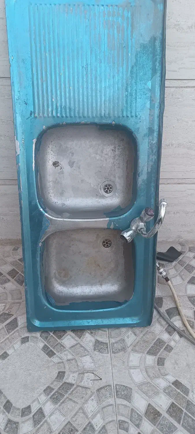 سینک ظرف شویی با شیرالات|مصالح و تجهیزات ساختمان|داراب, |دیوار