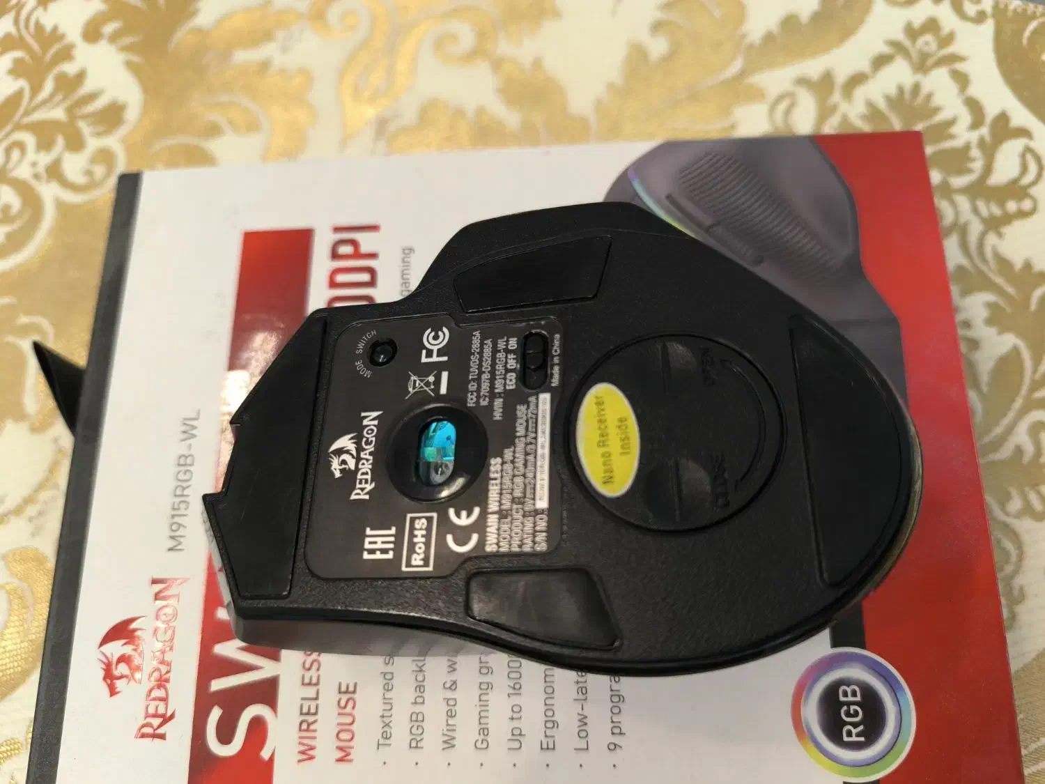 موس بی سیم حرفه ای گیمینگ برند ردراگون.|قطعات و لوازم جانبی رایانه|خمیر, |دیوار