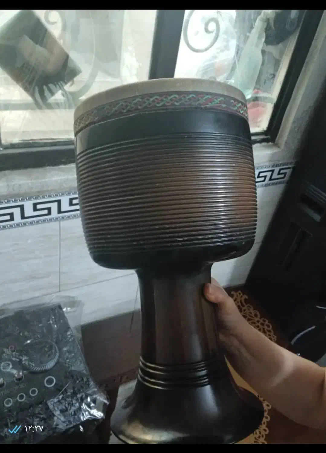 تنبک حلمی سایز ۲۳|سازهای سنتی|قدس, شهرقدس|دیوار