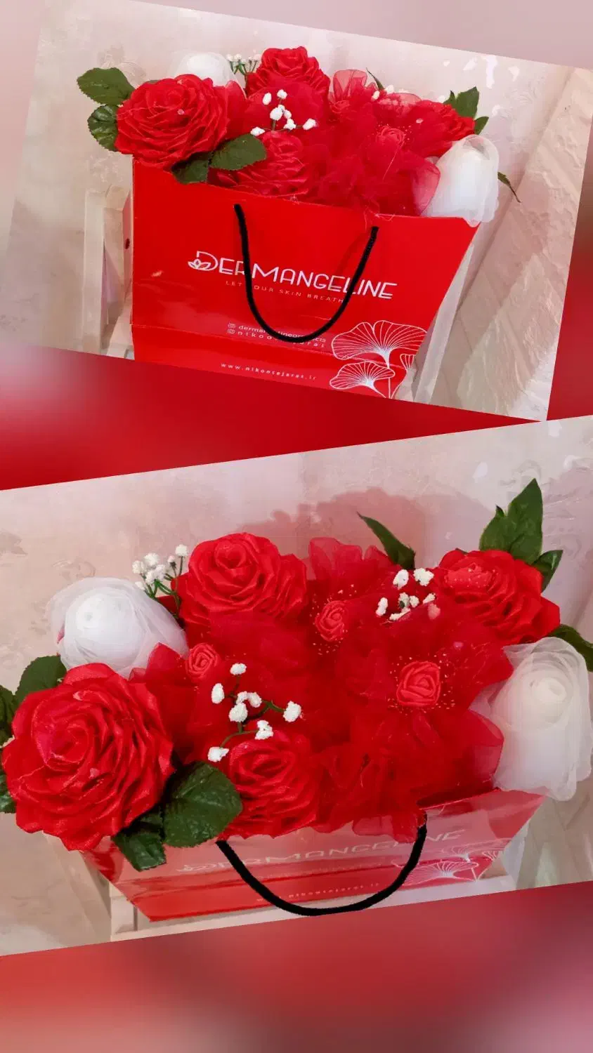 دسته گل و باکس گل روبان|گل مصنوعی|بندر انزلی, کوی بهار|دیوار