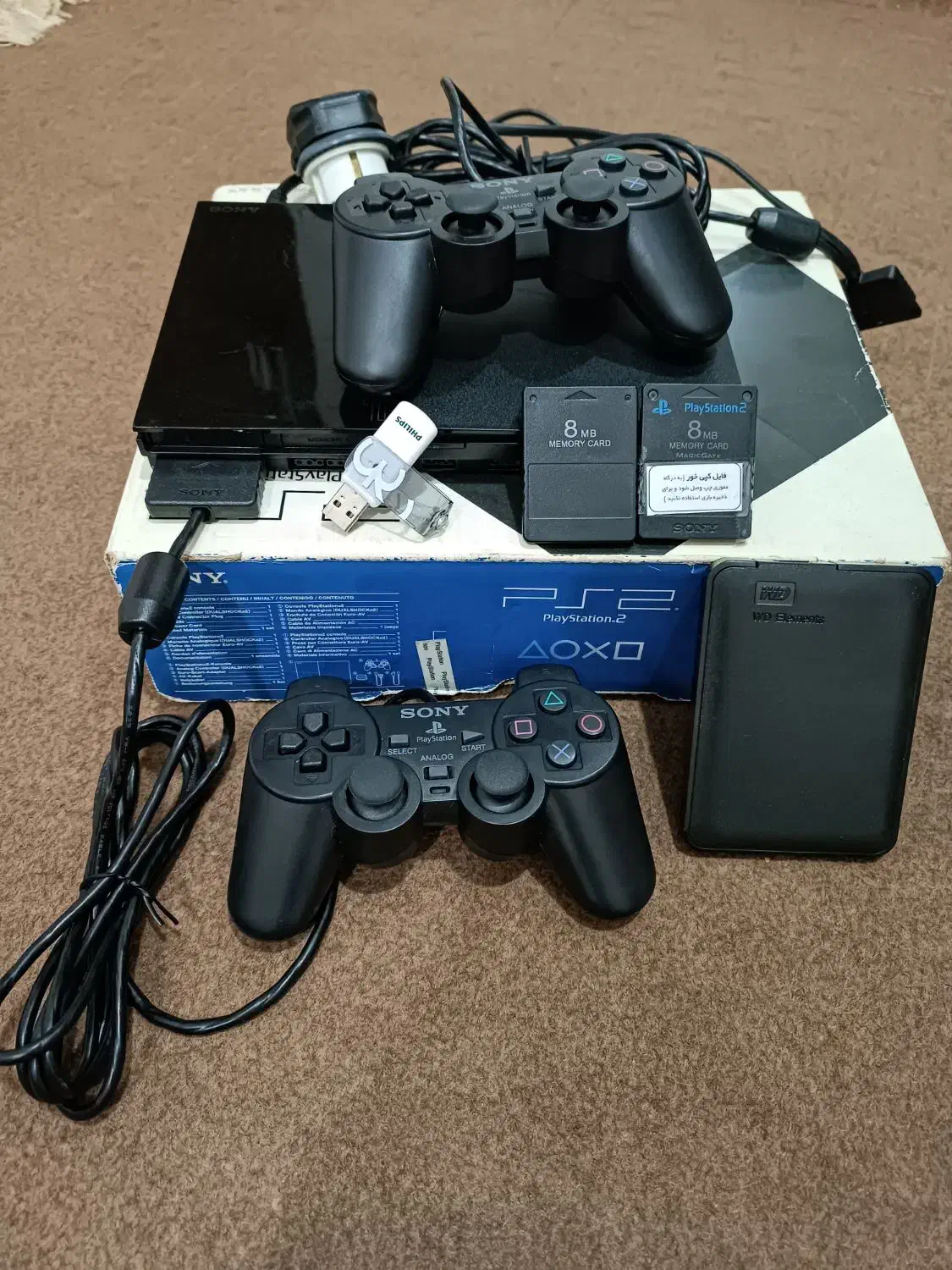 یک عدد کنسول بازی اورجینال سونی. پلی استیشن ps2|کنسول، بازی ویدئویی و آنلاین|ساری, |دیوار