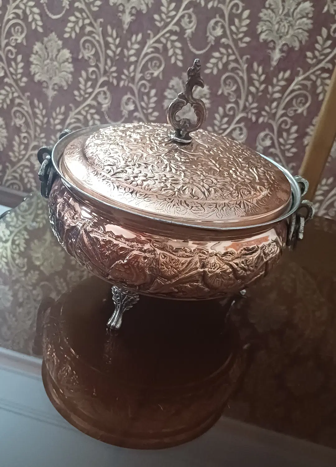 شکلات خوری مسی کار دست|صنایع دستی و سایر لوازم تزئینی|تهران, ایوانک|دیوار