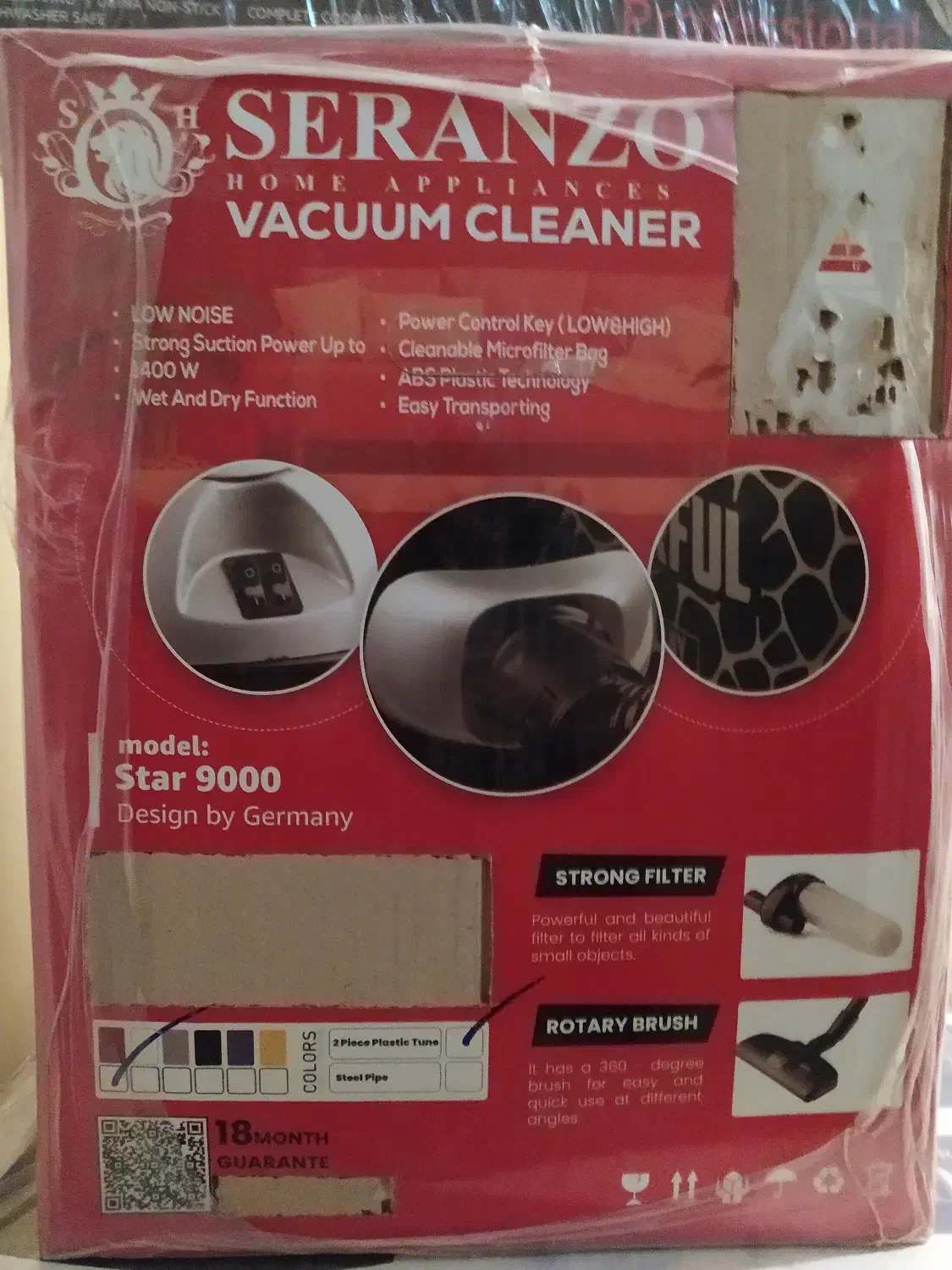 جاروبرقی آلمانی نو مدل9000-SERANZO|جاروبرقی، جارو شارژی، بخارشو|تهران, بهار|دیوار