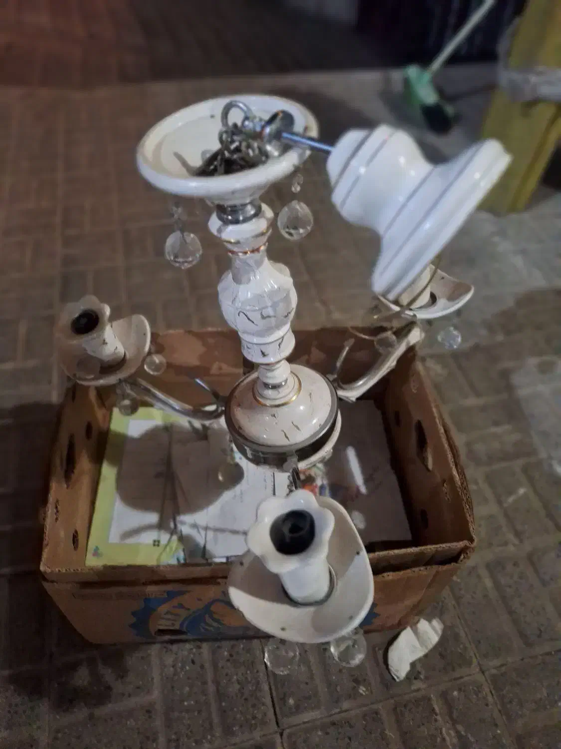 ۲تا لوستر چینی استیل|لوستر و چراغ آویز|تهران, شیخ هادی|دیوار