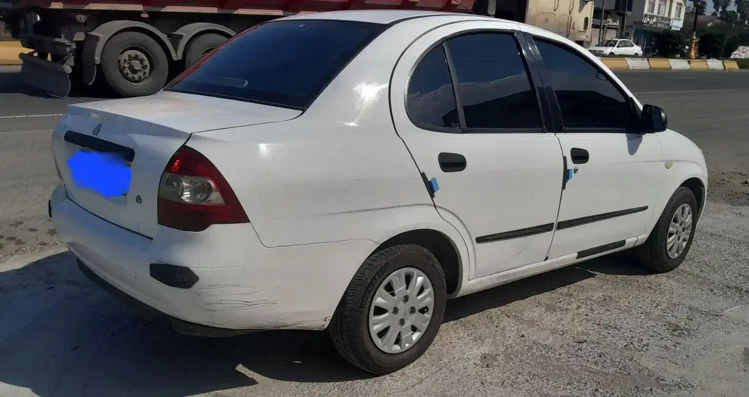 تیبا یک سفید سالم مدل ۹۷|خودرو سواری و وانت|رشت, گلسار|دیوار