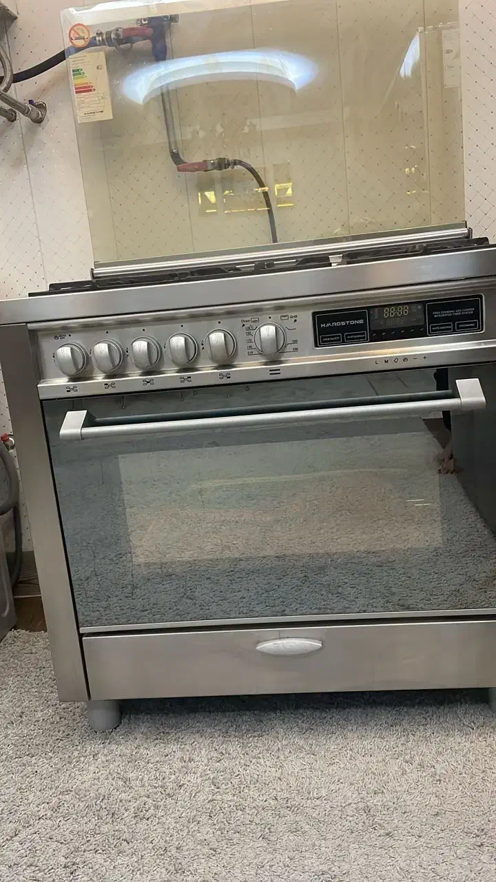 اجاق گاز فر دار ۵ شعله مارک هاردستون کاملا تمیز|اجاق گاز و لوازم برقی پخت‌وپز|بیله سوار, |دیوار