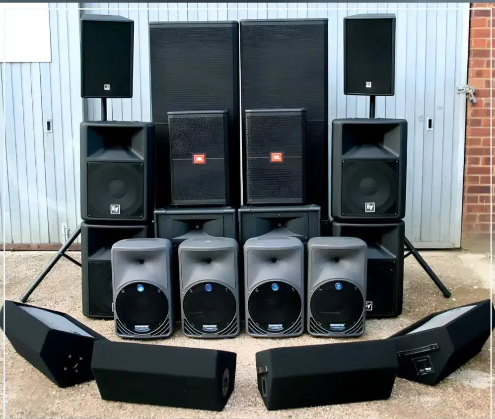 اجاره باند سیستم صوتی دایناکورد rcf ev نورپردازی|سیستم صوتی خانگی|تهران, امام زاده حسن|دیوار