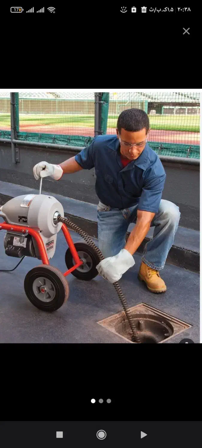 لوله باز کن چاه بافنربرقی فنر زنی گرفتگی فاضلاب۲۴س|خدمات پیشه و مهارت|شیراز, پودنک|دیوار