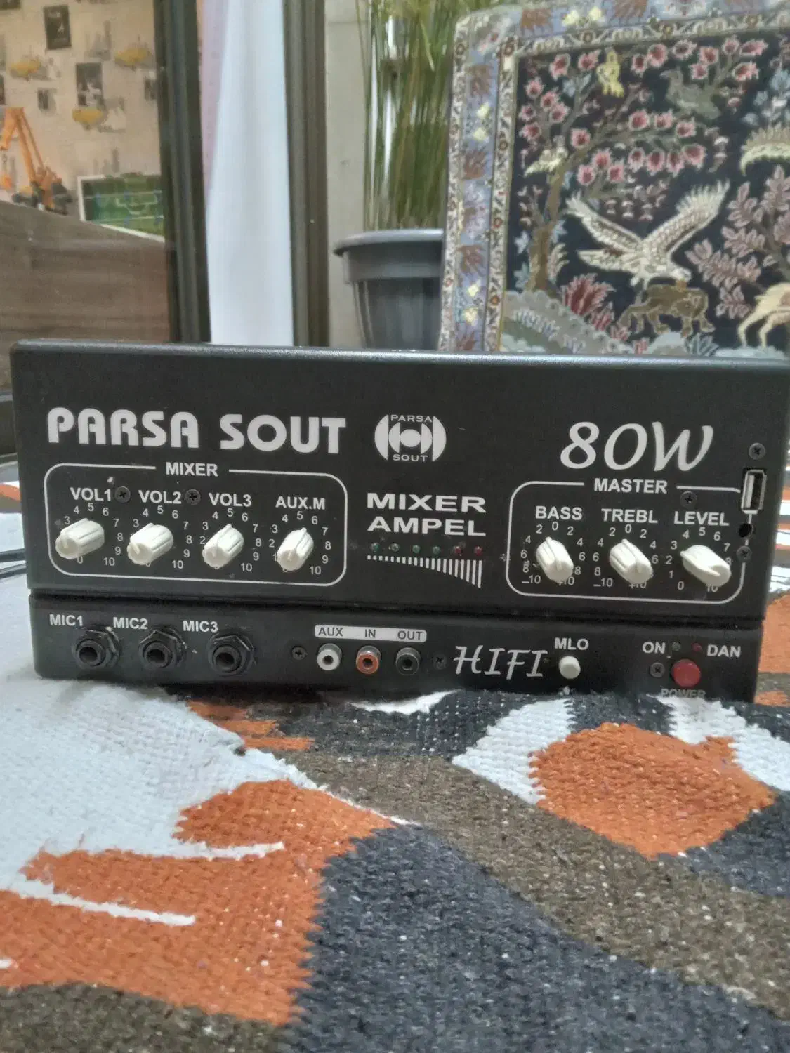 آمپلی فایر۸۰وات فلش خور پارسا صوت نو|صوتی و تصویری|تهران, قزل قلعه|دیوار