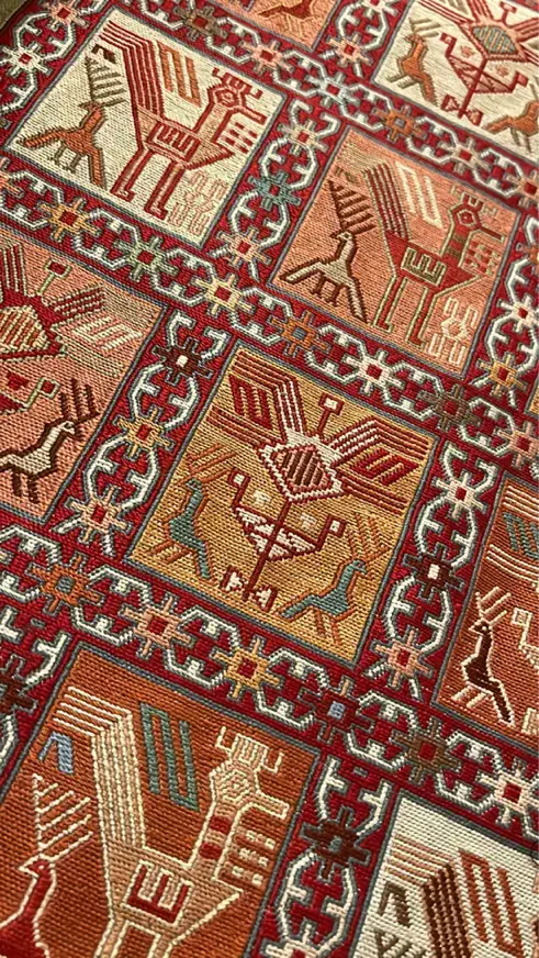 ورنی تمام ابریشم|فرش|تبریز, |دیوار