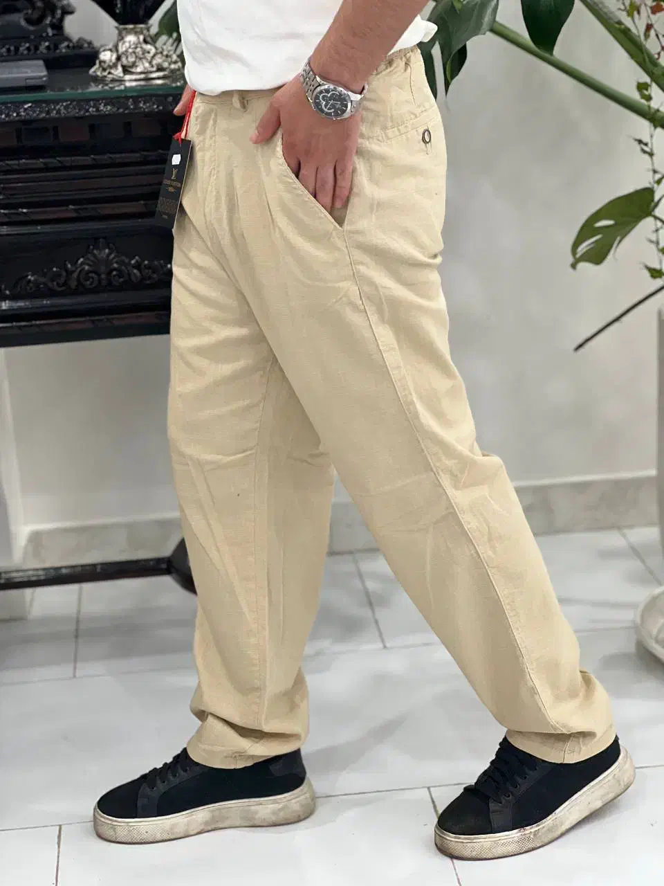 شلوار بگ و لنین پارچه حارجی|لباس|اردبیل, |دیوار