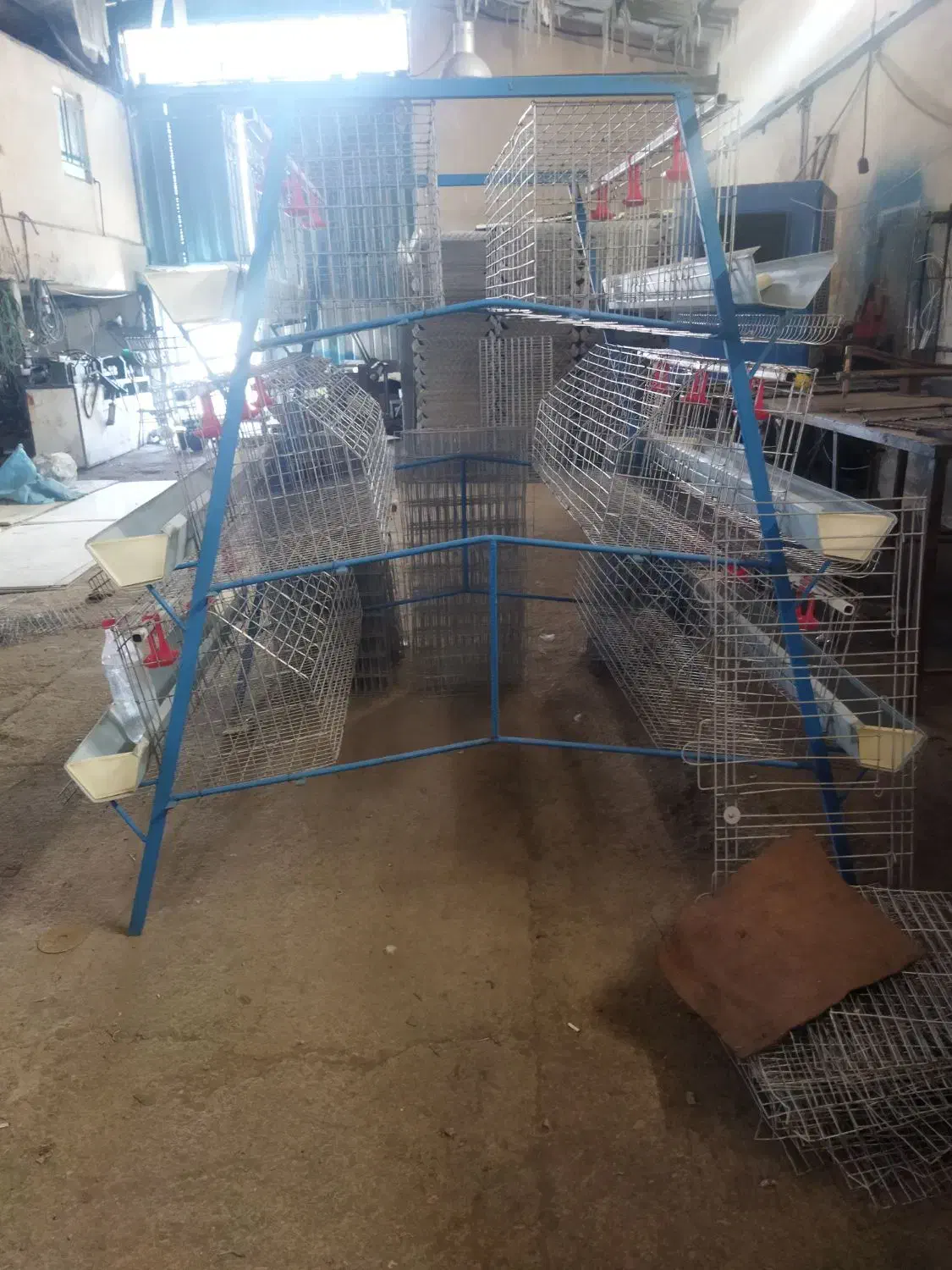 تولید تخم مرغ با قفس های ممبری 3طبقه|ماشین‌آلات صنعتی|قزوین, |دیوار