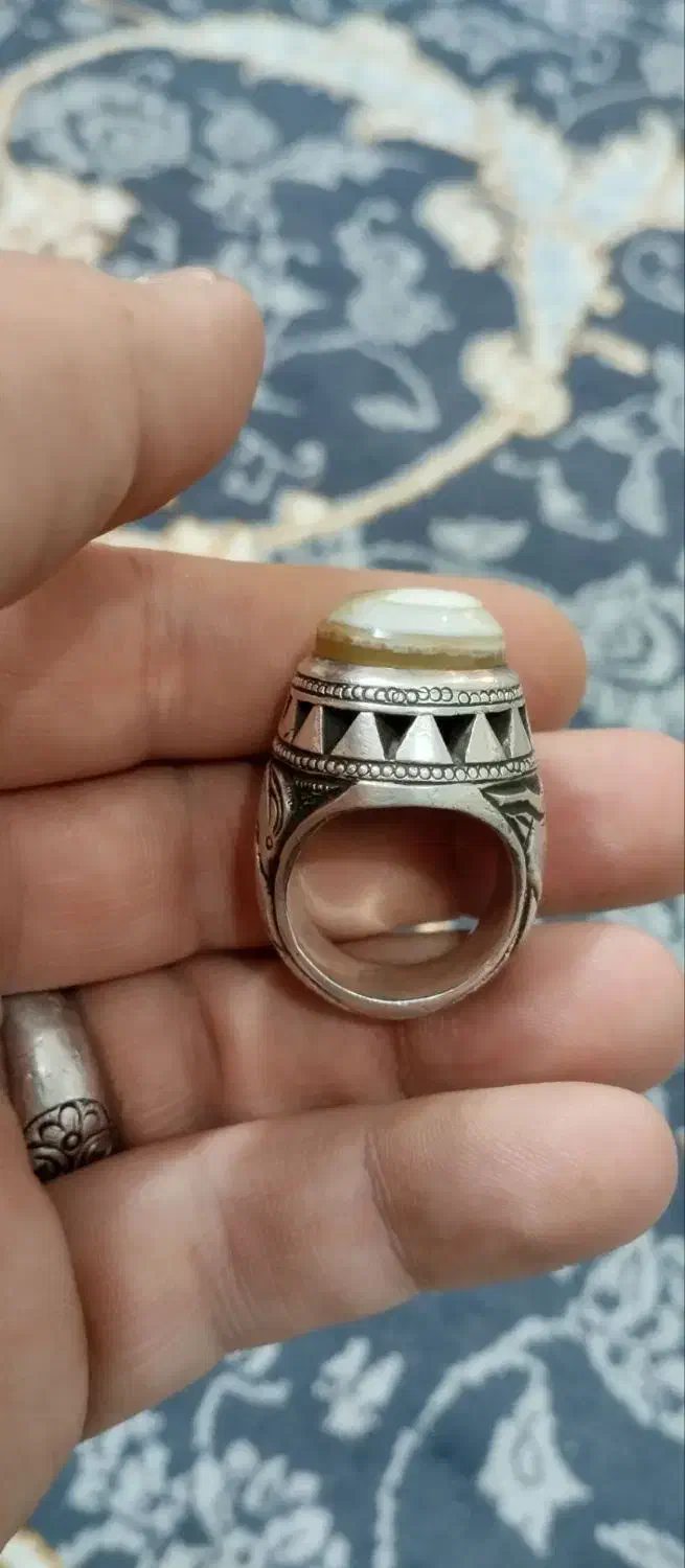 انگشتر نقره  باباقوری.و عقیق|جواهرات|مشهد, احمدآباد|دیوار
