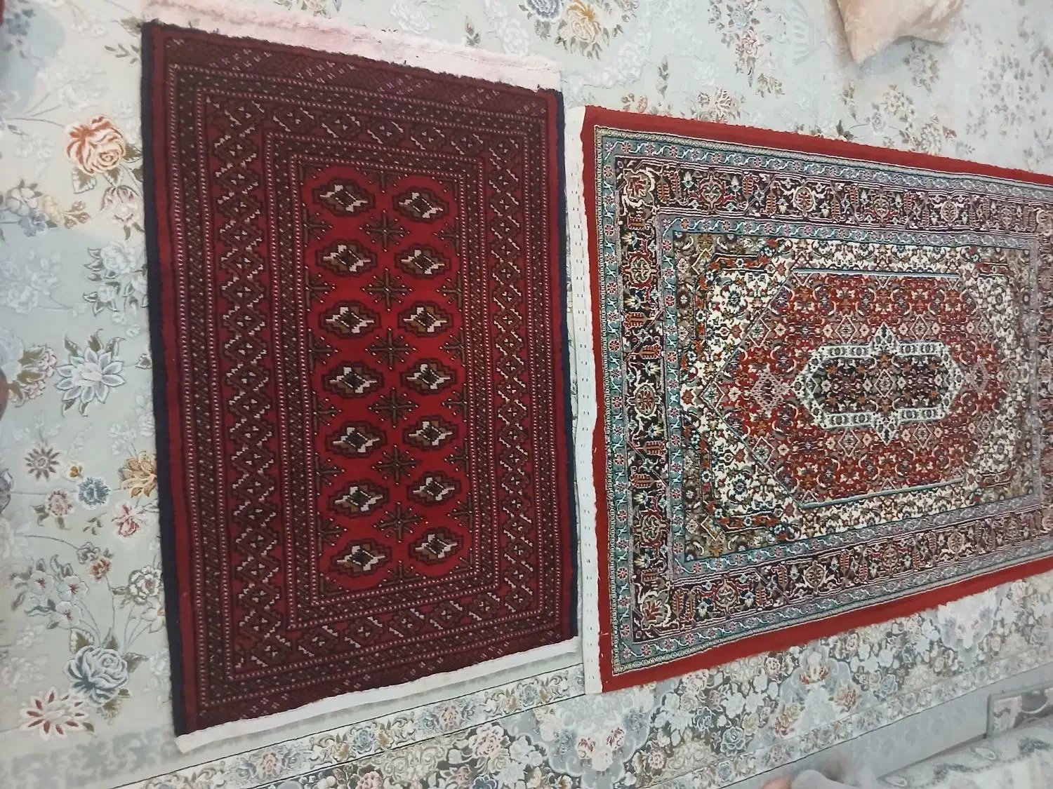 فرش یک در یک نیم|فرش|کرمانشاه, |دیوار