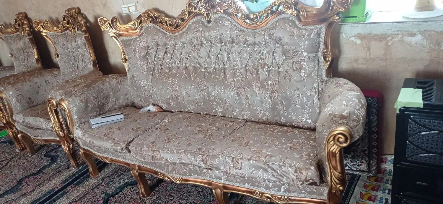 مبل 9نفره تمیز .|مبلمان خانگی و میز عسلی|اسدآباد, |دیوار