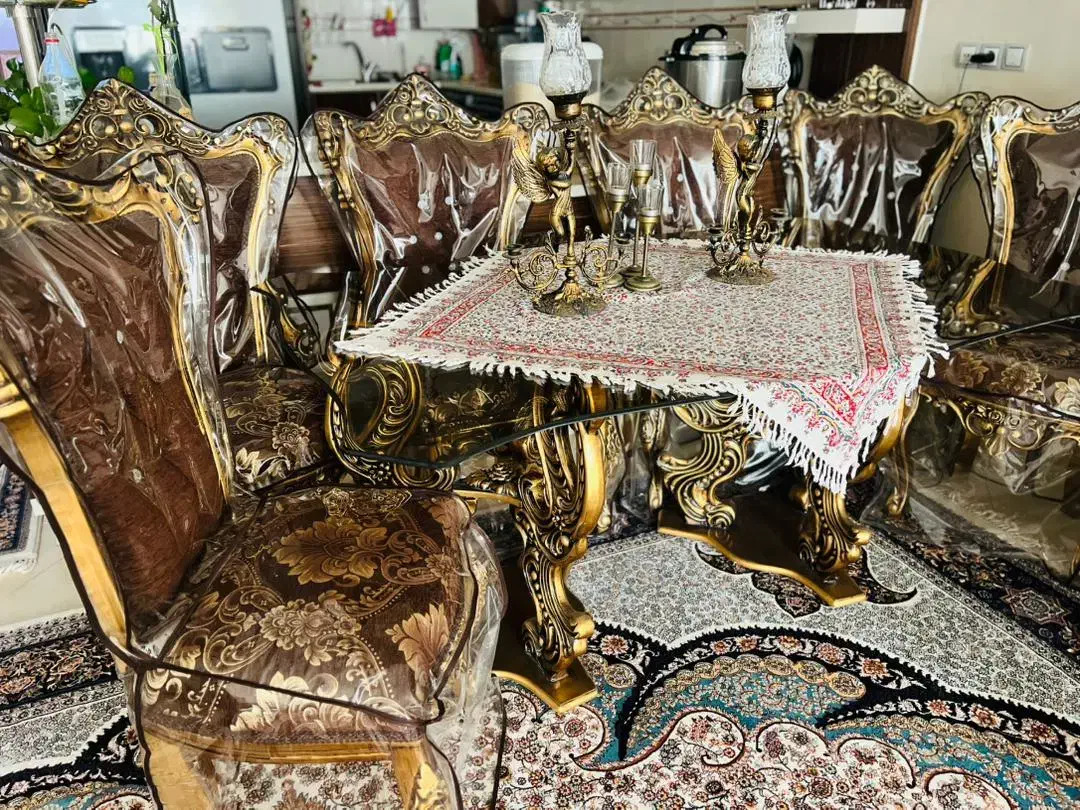 فروش مبل سلطنتی و میزناهارخوری و بوفه|مبلمان خانگی و میز عسلی|بیرجند, |دیوار