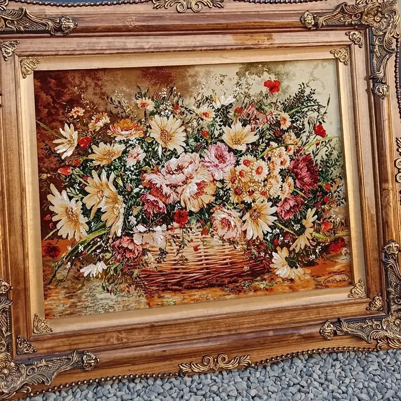 تابلو فرش دستباف چله ابریشم|تابلو فرش|مشکیندشت, |دیوار