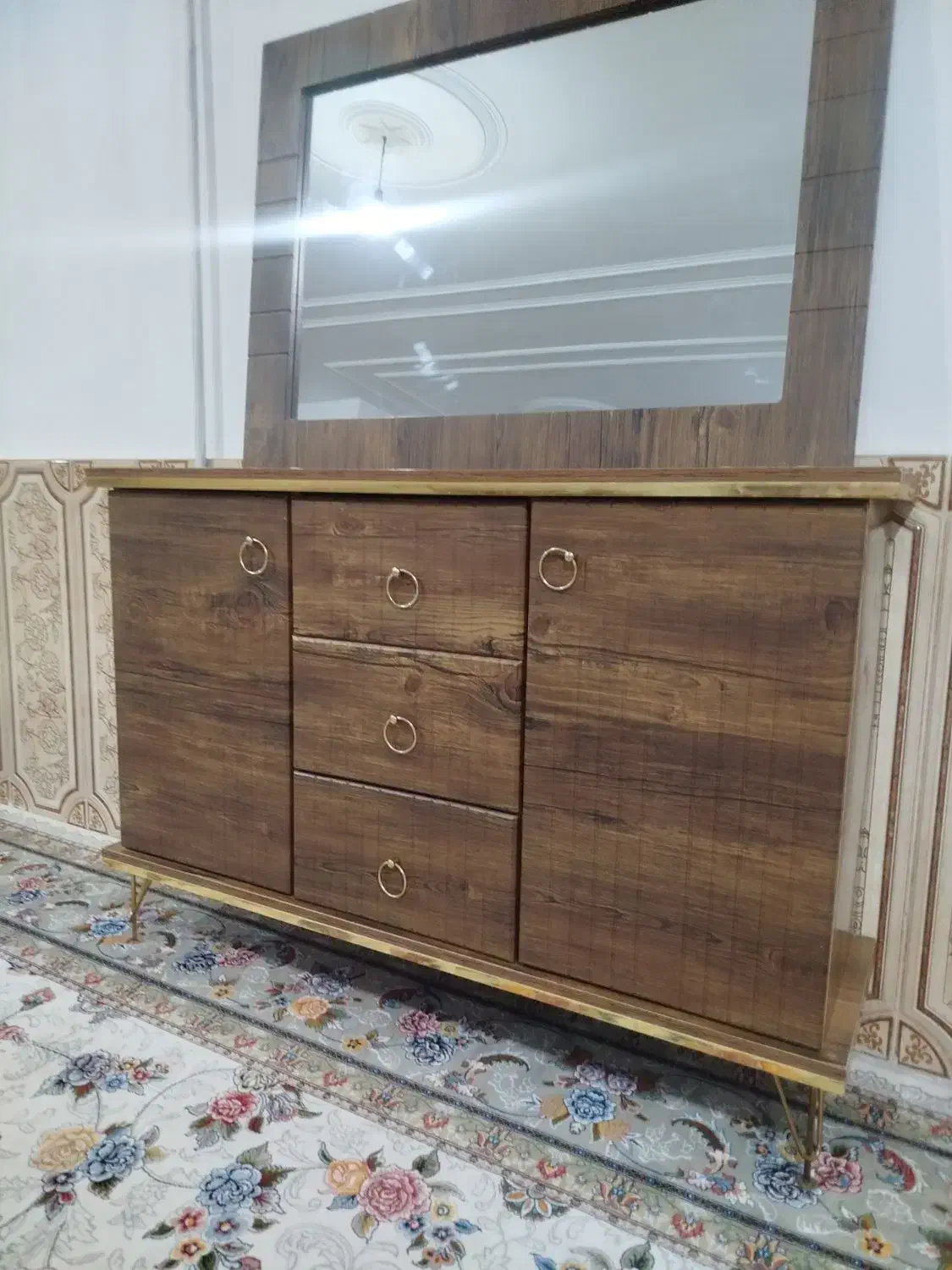 آینه کنسول و میز تی وی|بوفه، ویترین، کنسول|خرمآباد, |دیوار