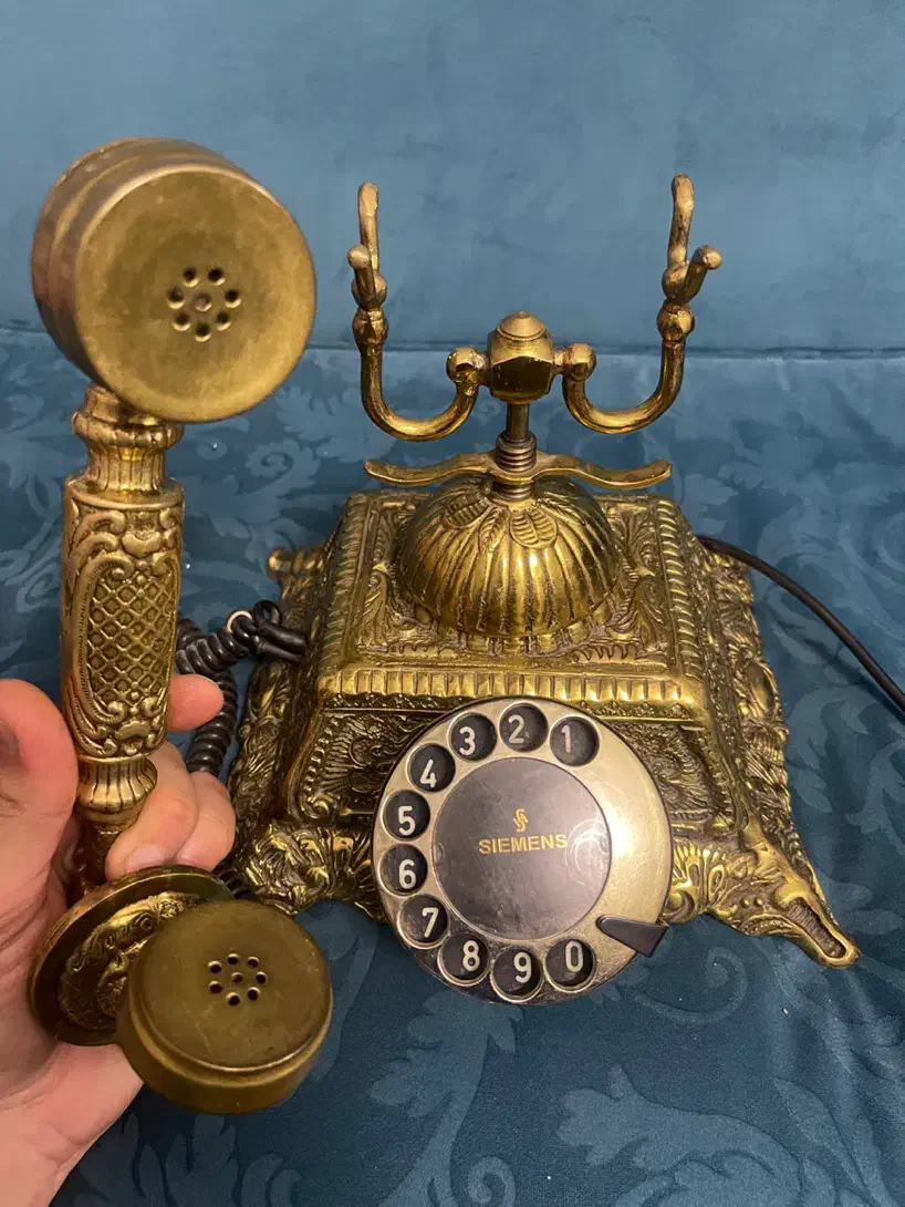 تلفن تمام برنجی|کلکسیون اشیاء عتیقه|تهران, گلستان (شهرک راه آهن)|دیوار