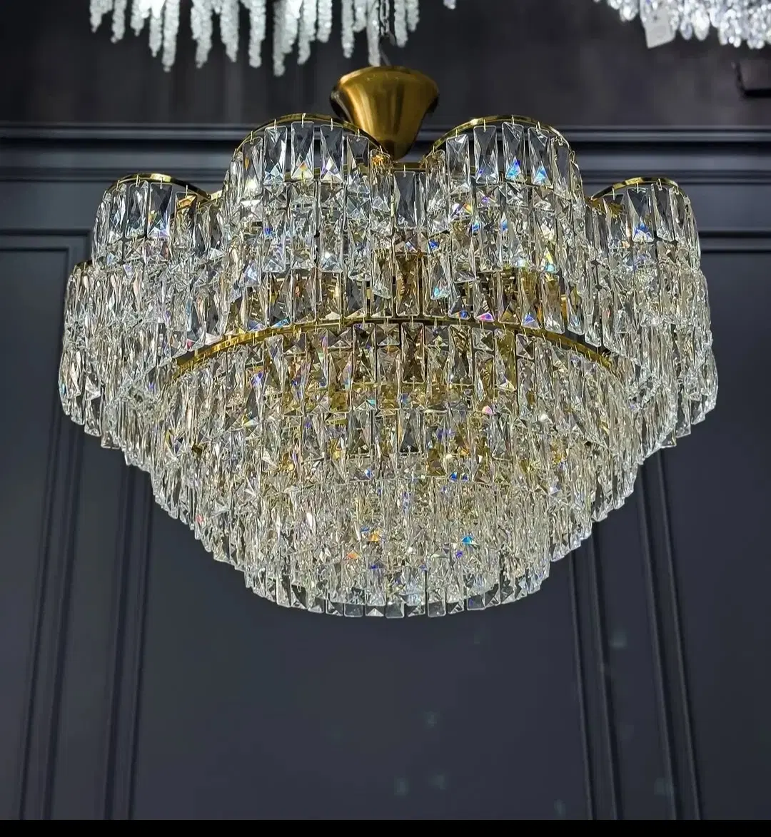 لوستر الماس.کالکشن کریستالی مدل کلیسا. AC light|لوستر و چراغ آویز|تهران, پارک شهر|دیوار