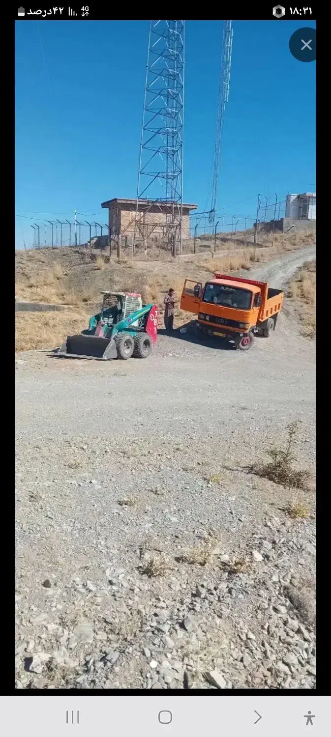 اجاره بابکت خاکبرداری توماس مینی لودر و بیل|خدمات حمل و نقل|مشهد, عبادی|دیوار