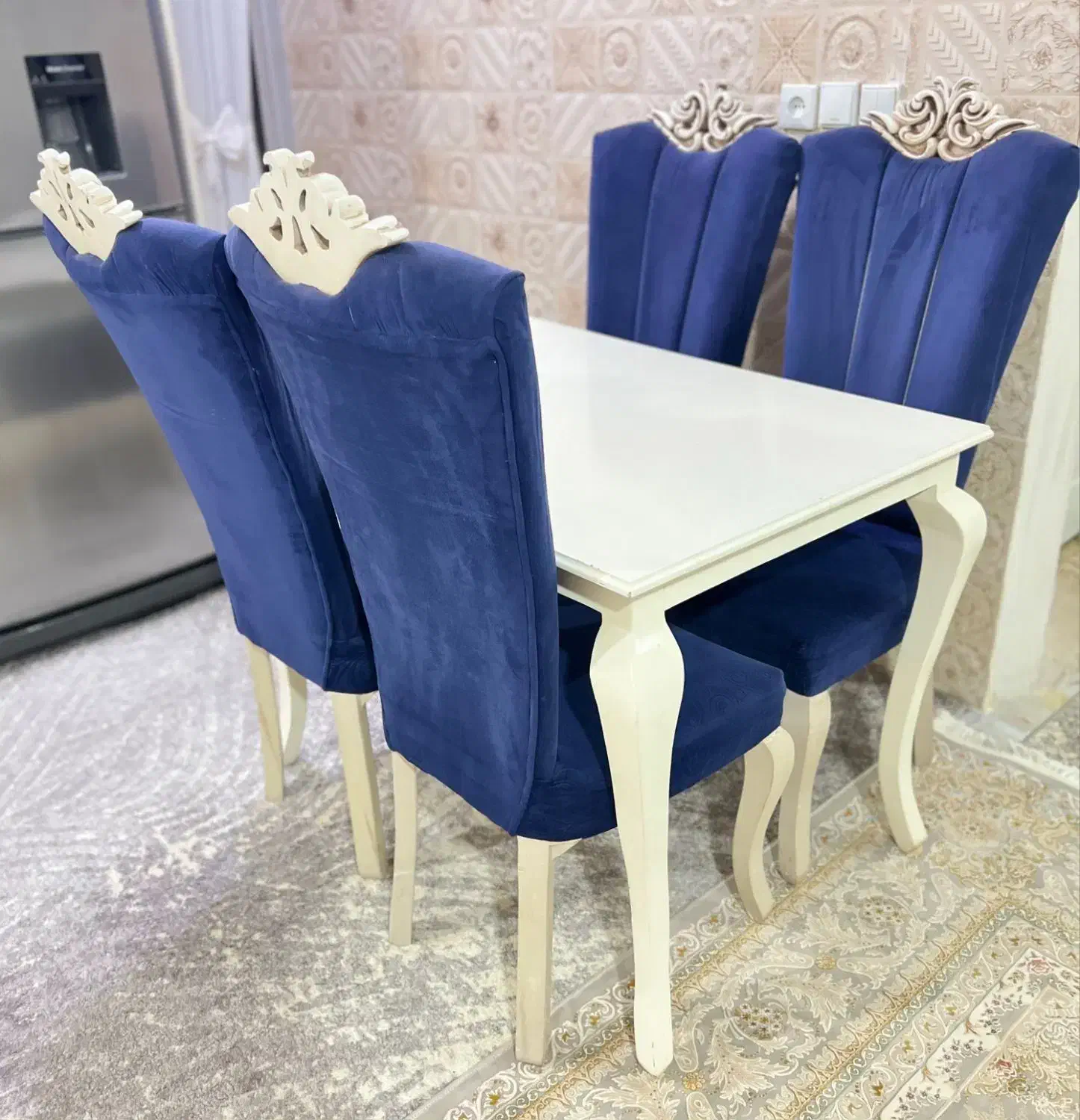 میز غذا خوری چوبی 4نفره|میز و صندلی غذاخوری|لوندویل, |دیوار