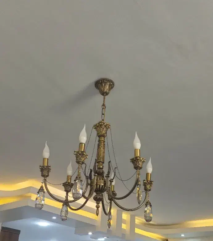 لوستر برنز|لوستر و چراغ آویز|اصفهان, سپاهانشهر|دیوار