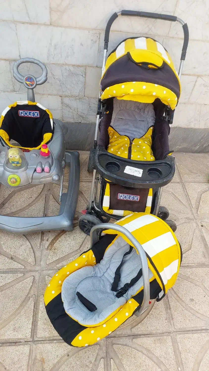 ست کالسکه و روروک و کریر|کالسکه و لوازم جانبی|خوی, |دیوار