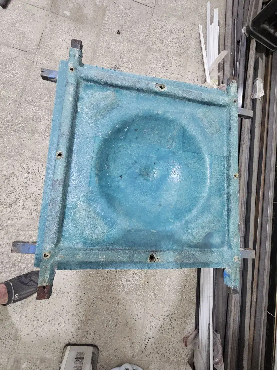 لوازم کارگاه تولید سنگ مصنوعی و روشویی گرانیتی|ابزارآلات|اهواز, شهرک نفت|دیوار