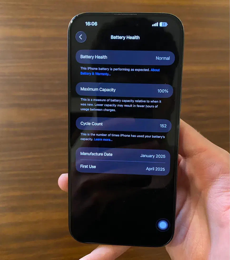 Iphone 16 pro max 256G بدون ریحستر battery 100%|موبایل|شیراز, ستارخان|دیوار
