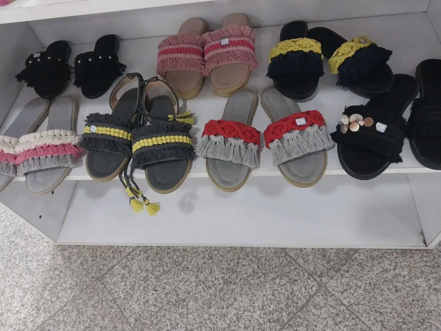 صندل مکرومه|کیف، کفش، کمربند|بیرجند, |دیوار