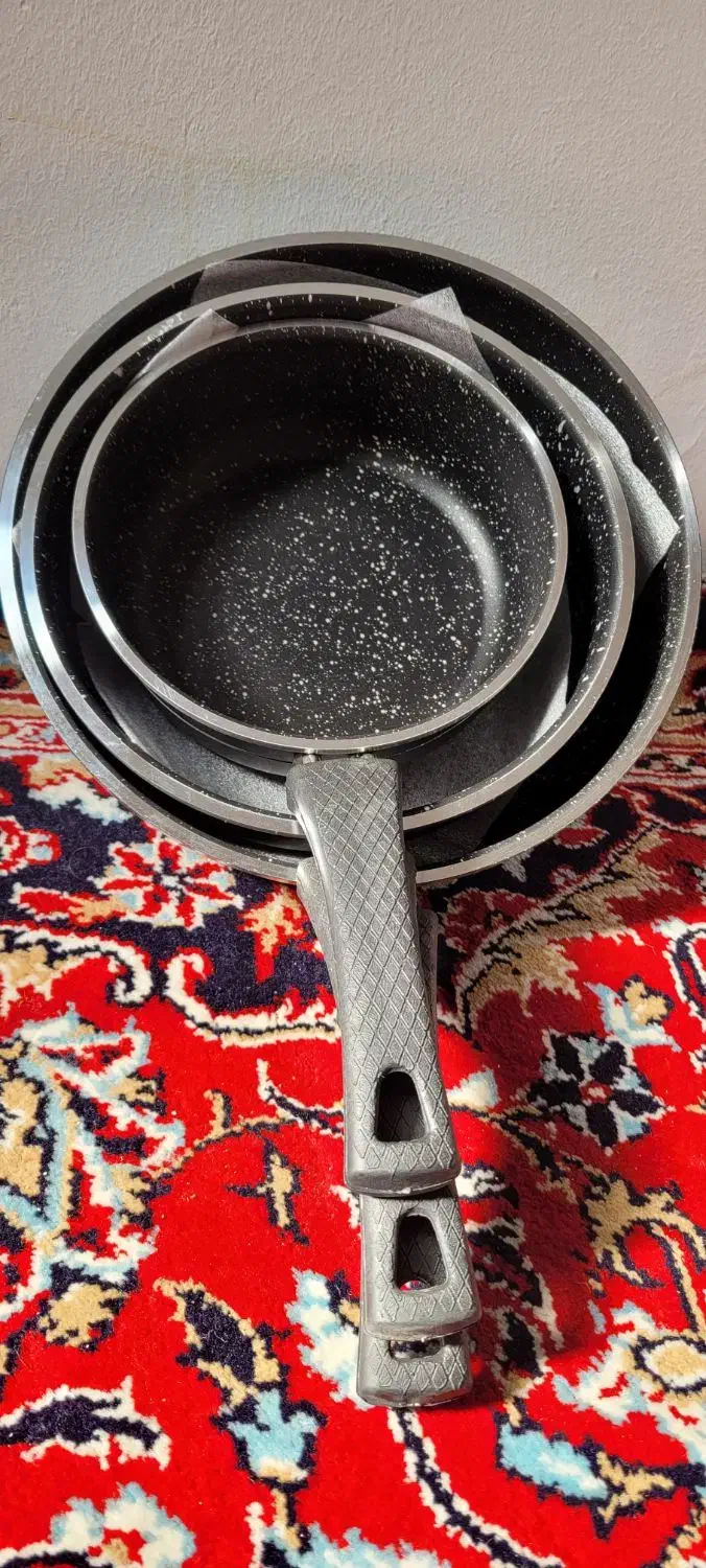 ماهیتابه تفلون نوباکیفیت تکی و ست ۳تایی|ظروف پخت‌وپز|آمل, |دیوار