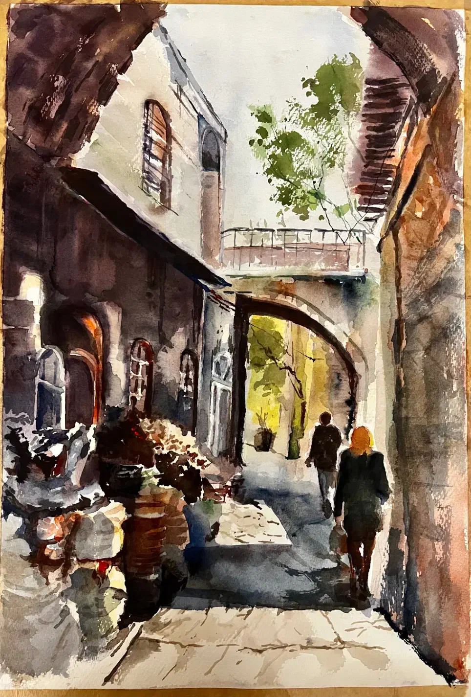 نقاشی آبرنگ|تابلو، نقاشی، عکس|تهران, شهرک غرب|دیوار