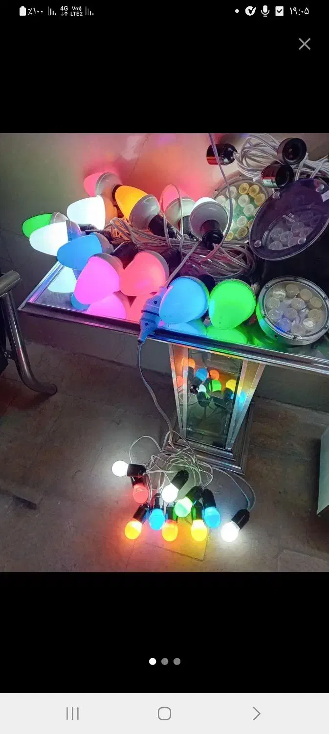 اجاره ریسه لامپ رنگی و سفید و قرمز .با کیفیت.|ریسه و چراغ تزئینی|مشهد, حجاب (شهرک غرب)|دیوار