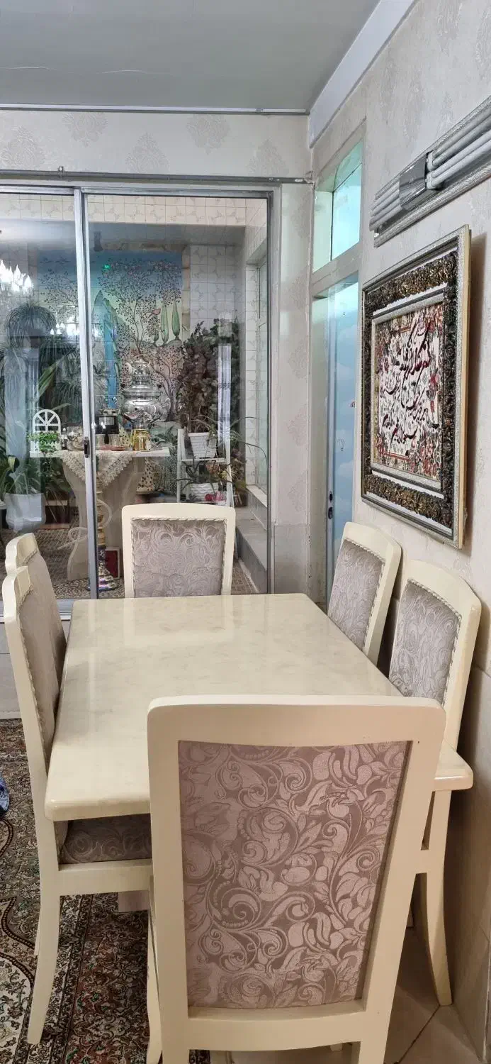 میز ناهارخوری ۶ نفره|میز و صندلی غذاخوری|آبیک, |دیوار