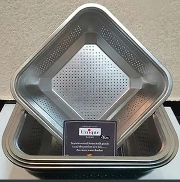 آبکش لگن یونیک مربع سه بعدی|ظروف نگهدارنده، پلاستیکی، یک‌بارمصرف|اراک, |دیوار