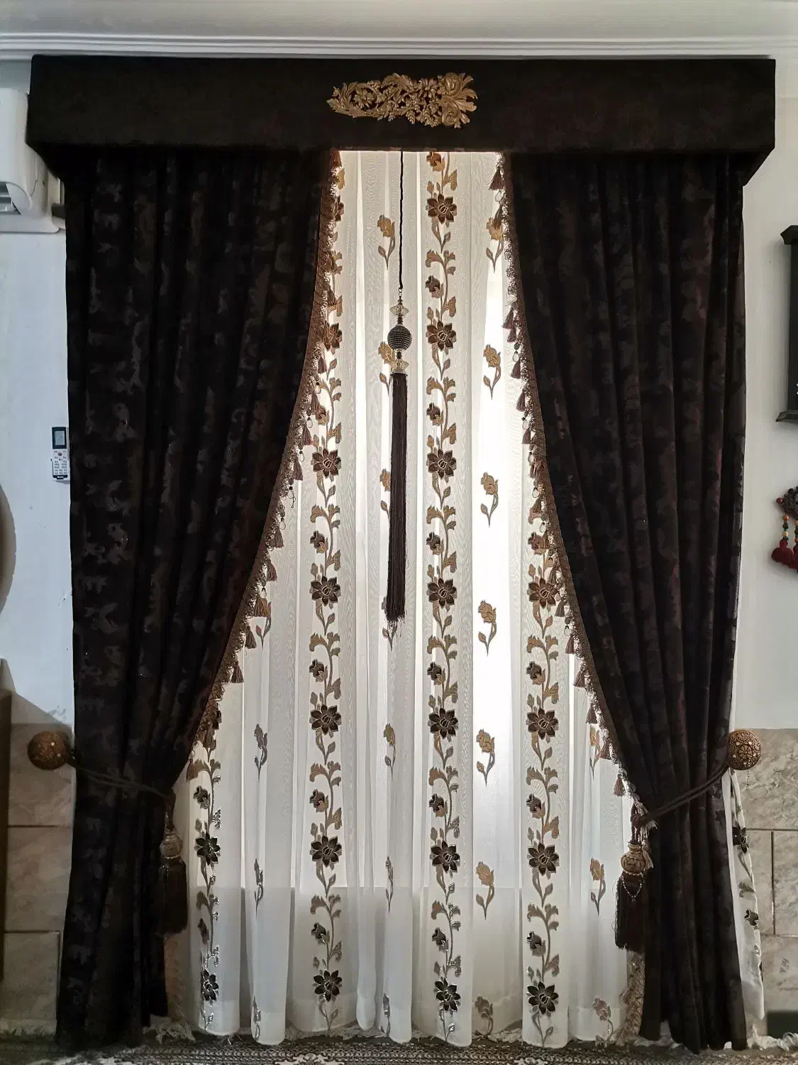 پرده|پرده، رانر، رومیزی|شیراز, کرونی(خاتونک)|دیوار