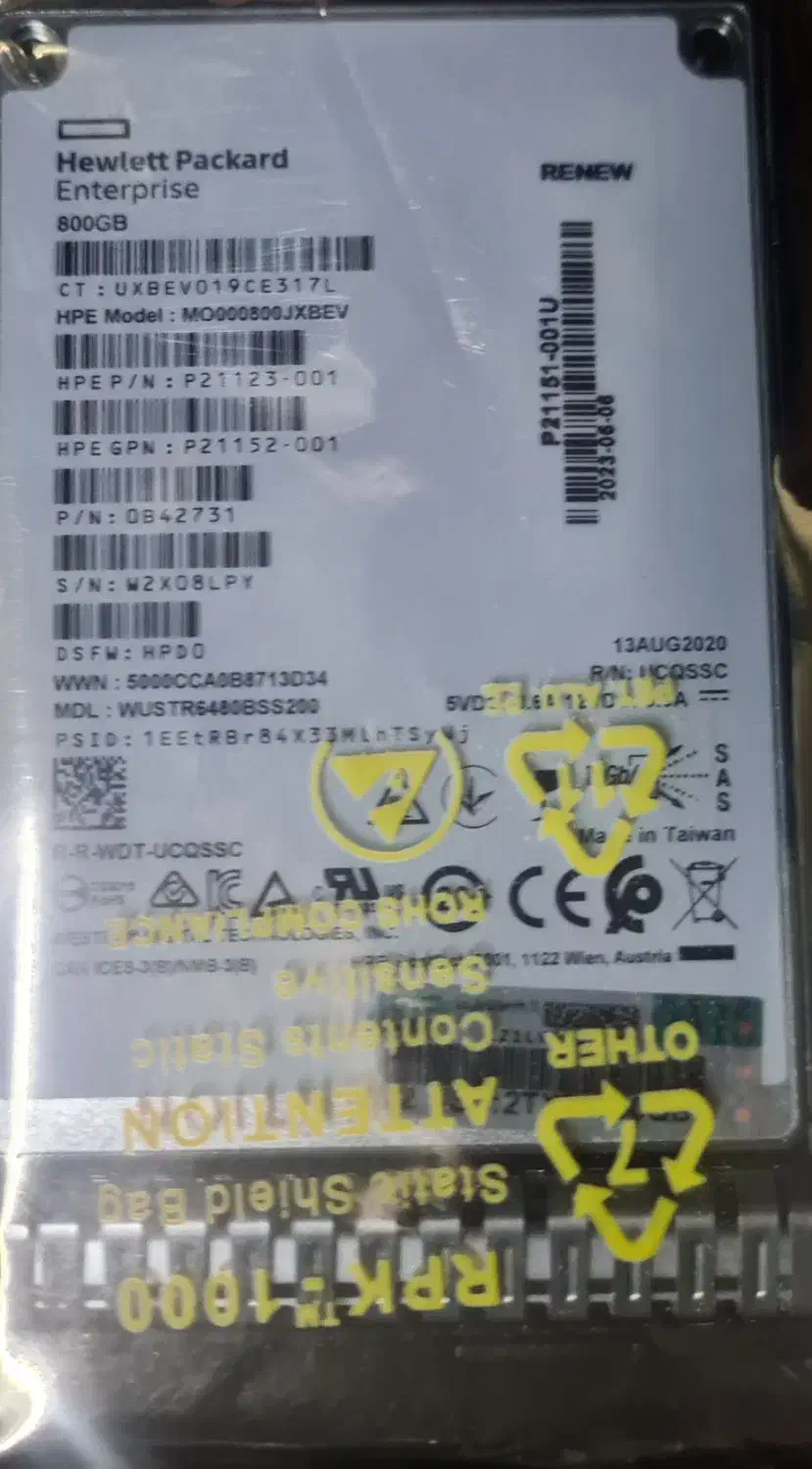 هارد سرور اچ پی ssd|قطعات و لوازم جانبی رایانه|تهران, پونک|دیوار