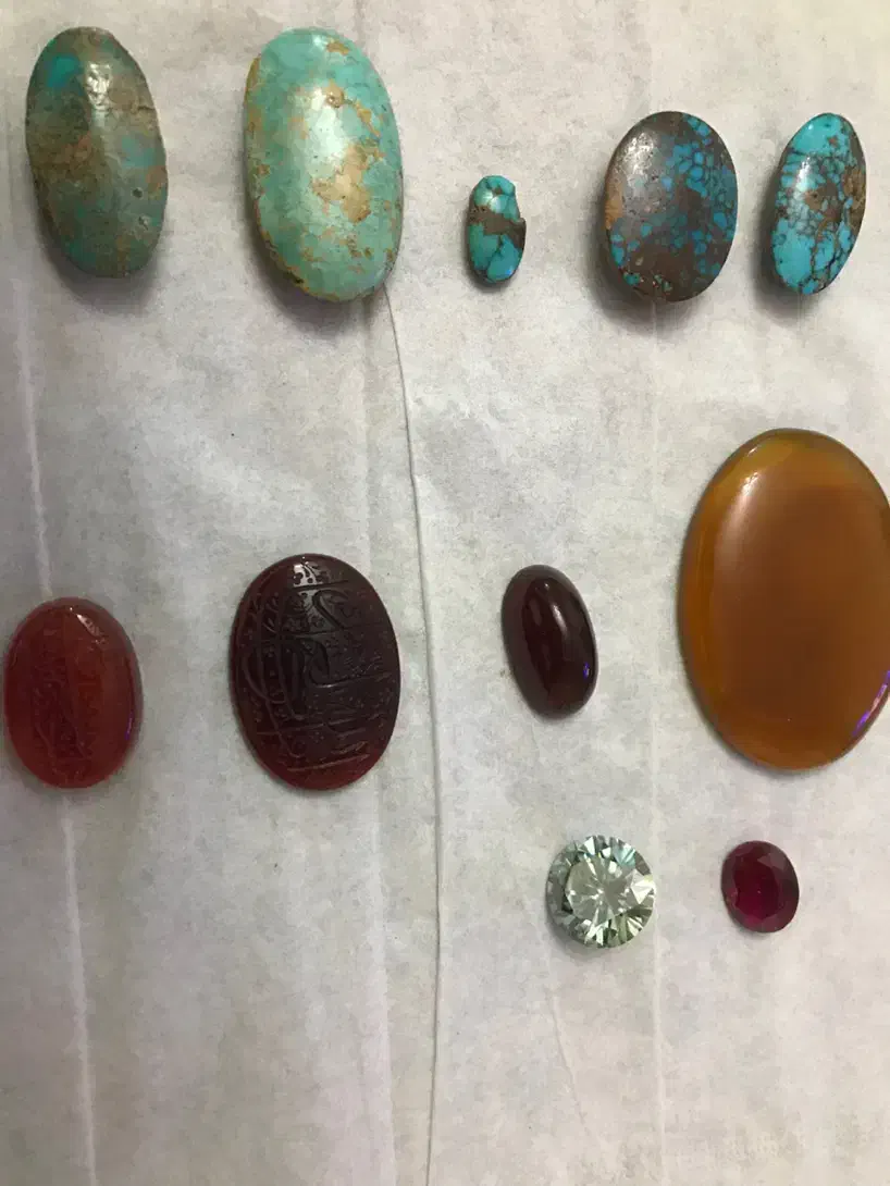 ۱۱عدد نگین انگشتر|جواهرات|تبریز, |دیوار