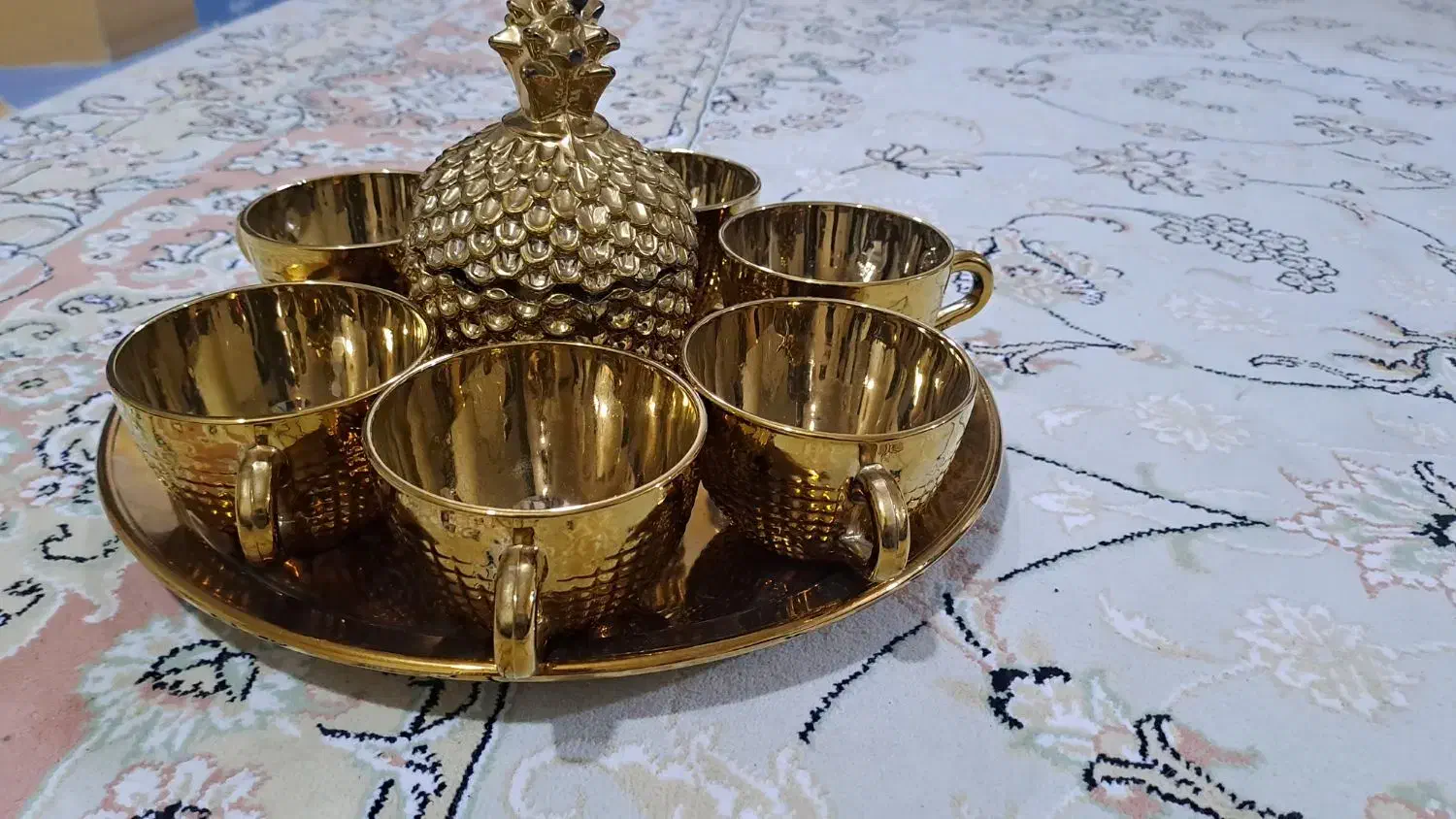 سرویس فنجون شکلات خوری  باسبزی خردکن|صنایع دستی و سایر لوازم تزئینی|بومهن, |دیوار