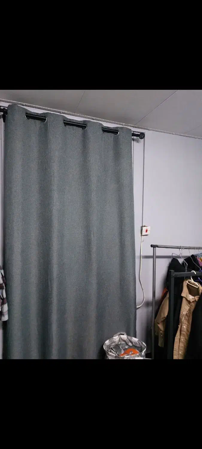 پرده پانچ طوسی|پرده، رانر، رومیزی|جم, |دیوار