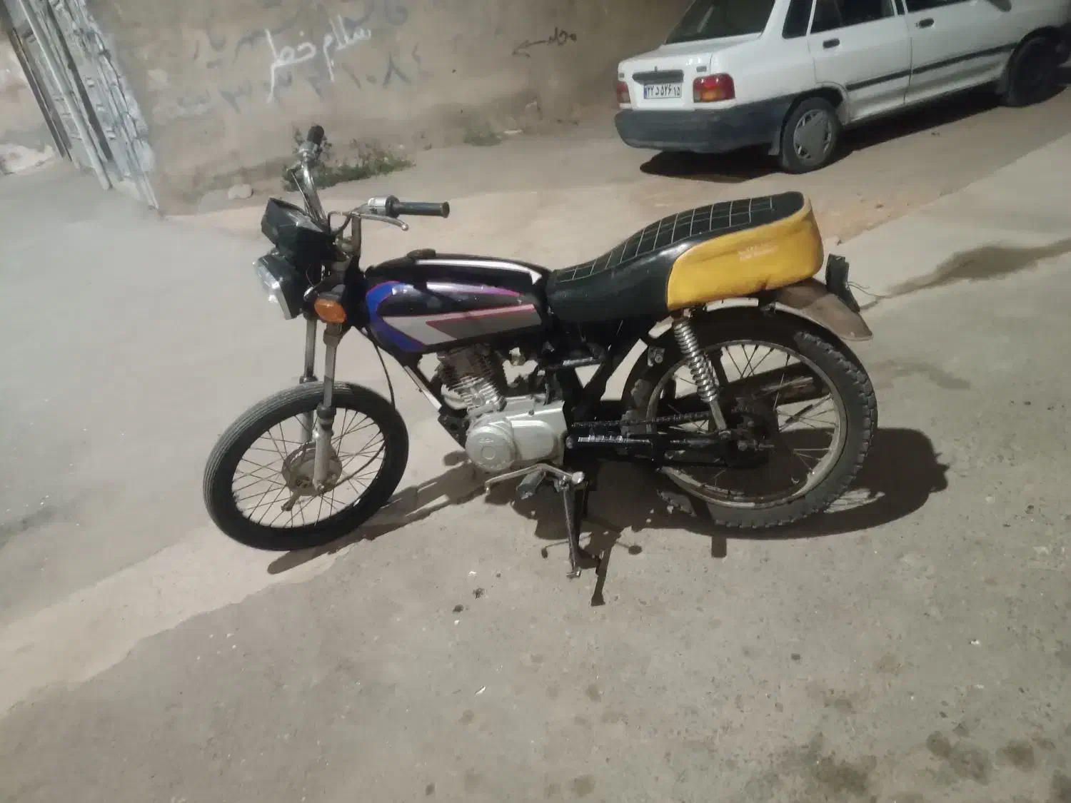 موتور مزایدع مشکی 125|موتورسیکلت|باسمنج, |دیوار