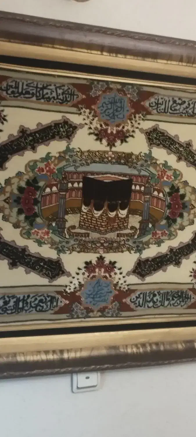 تابلو فرش دستباف تمام ابریشم تبریز ۶۲رج|تابلو فرش|تهران, فردوس|دیوار