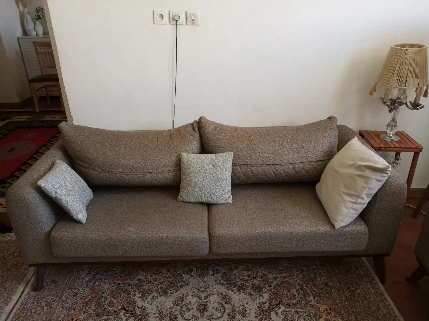 مبل 7 نفره طوسی|مبلمان خانگی و میز عسلی|شیراز, سفیرشمالی|دیوار