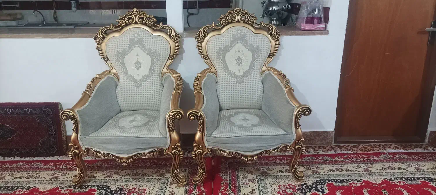 مبل سلطنتی ۹ نفره|مبلمان خانگی و میز عسلی|بوکان, |دیوار