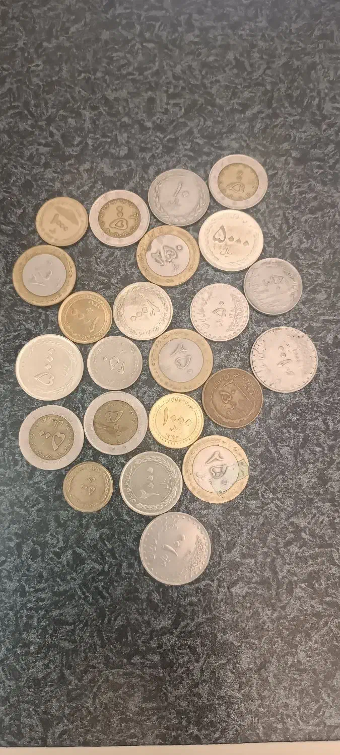 سکه های قدیمی|کلکسیون سکه، تمبر، اسکناس|نی‌ریز, |دیوار